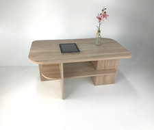 Couchtisch Fria Wohnzimmertisch  Landhaus  Sonoma Eiche hell Sägerau 97x55cm NEU