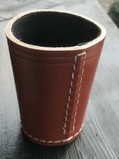Würfelbecher Premium Leder /