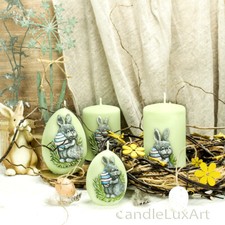 Ostern Stumpen Eier Kerzen 3D