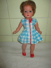 alte Puppe mit Stimme ca 38 cm 1960er Jahre