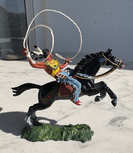Indianerfigur pferd mit - indianerfigur, zu