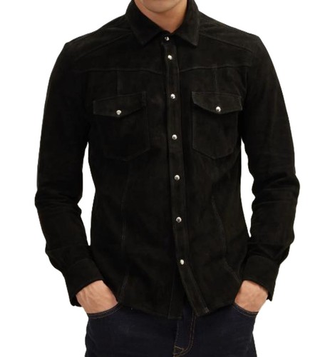Herren wildleder lederhemd - herren,