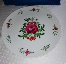 Ostfriesengeschirr Handgemalt grosser Kuchenteller, 24 cm  Dm.Ostfriesenrose