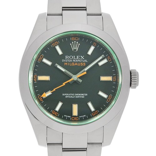 Rolex milgauss grün - rolex, glas