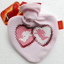 Fashy Baby Wärmflasche Herz mit Bezug 0,7 Liter - rosa