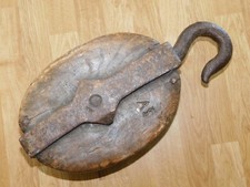 Antiker Schiffsblock - maritimer Flaschenzug für Segelschiff!