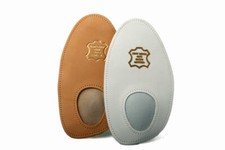 Leder Halbsohlen halbe Sohle mit Pelotte in natur oder weiss Gr. 35 - 42 z1979