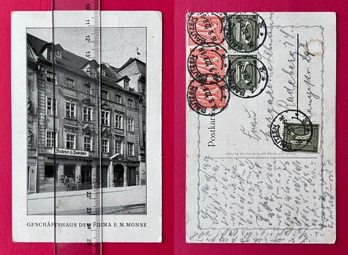 Bautzen 1922 geschäftshaus - ak,
