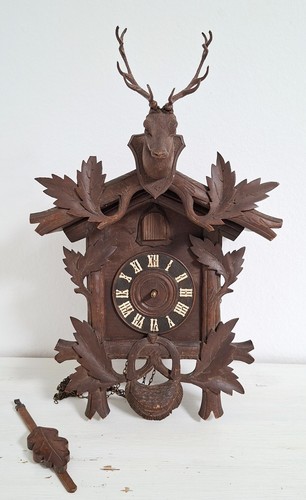 Alte antike kuckucksuhr - antike,