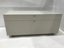 Piure Lowboard Side Lack Matt P21 Mud Grau Beige Frontprofile Alu Chom Matt