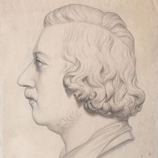 Zeichnung nach Büste Prinz