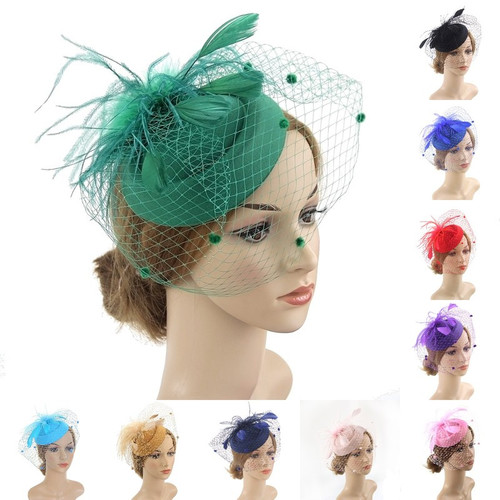 Damen schleier fascinator hut - schleier,