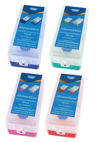 Lernbox karteikasten din - 6x,