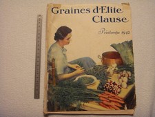 Graines Clause 1942 Pflanzenkatalog Samenkatalog Preisliste Nursery Seed Catalog