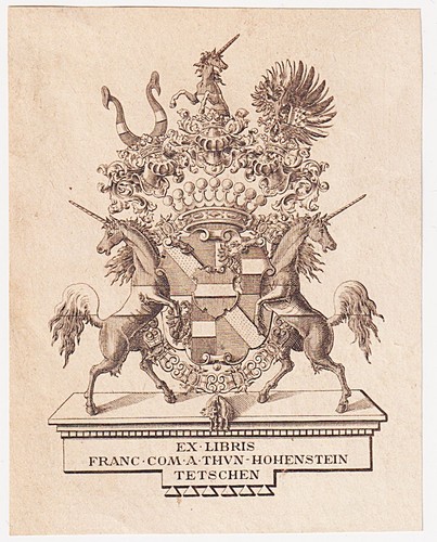 Exlibris franz von thun - exlibris,