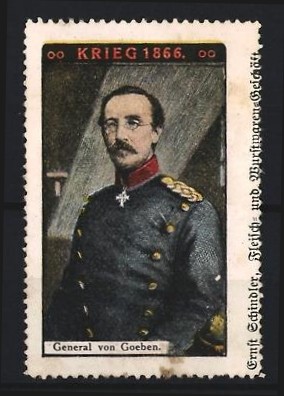 Reklamemarke krieg 1866 - reklamemarke,