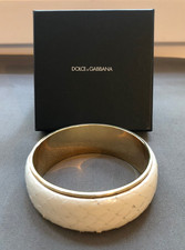 Dolce & Gabbana Luxus Armreifen Gr. M echtes Schlangenleder (170)
