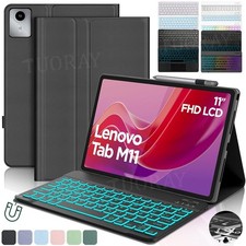 Hülle mit Bluetooth QWERTZ Tastatur für Lenovo Tab M11 11" 2024 TB-330FU/330XU