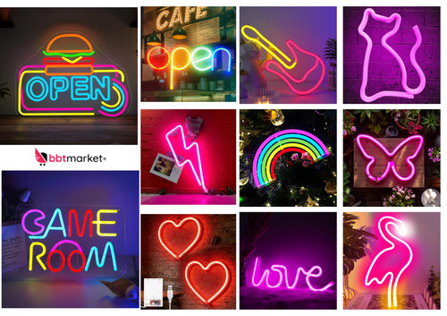 Neon led schild wandlicht deko - wandlicht,