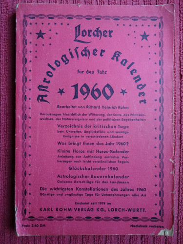 Astrologischer kalender von - astrologischer,