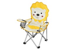 CRIVIT Kinder-Campingstuhl, inkl. praktischer Tragetasche (Löwe) - B-Ware