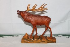 Dekofigur massivholz hirsch - dekofigur,