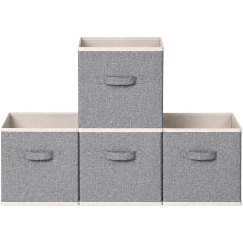 Aufbewahrungsboxen stoff grau - stoff,
