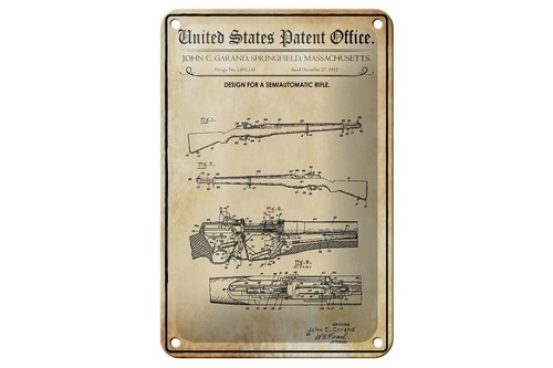 Blechschild patent 12x18 - blechschild,