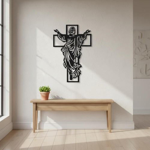 Metallkreuz wanddeko aus - metallkreuz,