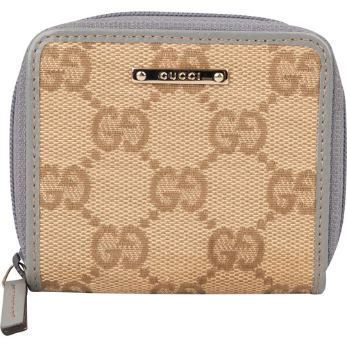 Gucci monogram canvas zip - gg,