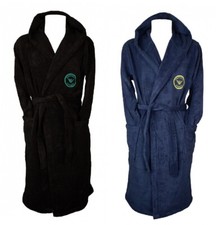 EMPORIO ARMANI Bademantel Baumwollfrottee gekreuzt mit Kapuze und Logo r