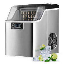 3,2L Eismaschine 22 kg/24H Edelstahl Eiswürfelmaschine Eiswürfelbereiter DE