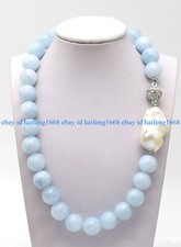 Riesig 14mm Blau Aquamarin