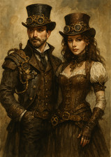 Steam Punk Wandbild Leinwand