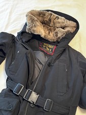 Woolrich Damen Jacke/Parka Concord, Schwarz, Daune, Gr. S/36, Kaninchenfell/Pelz