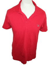 Gant Herren Poloshirt Slim Fit Rot Fitted Polohemd ca. Gr L