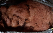 1 kg Braune Alpaka-Rohwolle, A-Wolle,Bastelwolle, Füllwolle, Strickwolle,