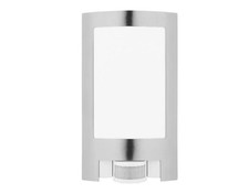 LIVARNO home LED-Außenleuchte Wandbeleuchtung warmweiß 7,3 Watt 2700 K silber