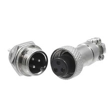 M13 Metall Steckverbinder-Paare (Kupplung/Buchse), verschraubbar, 5A, 2-6 polig