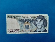 1 x 1000 Zlotych Polen / Banknote Geldschein von 1982 *°'