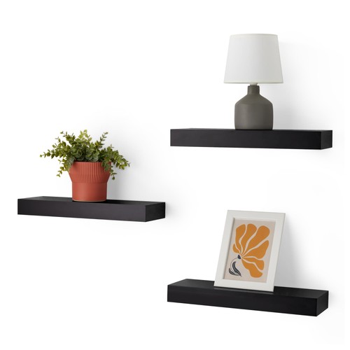 Wandregal holz schwarz modern - holz,