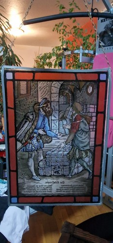 Bleiglas fensterbild der - fensterbild, „der