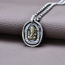 L25 Anhänger Elefantengott Ganesha Stupa hinduistisch Sterling Silber 925