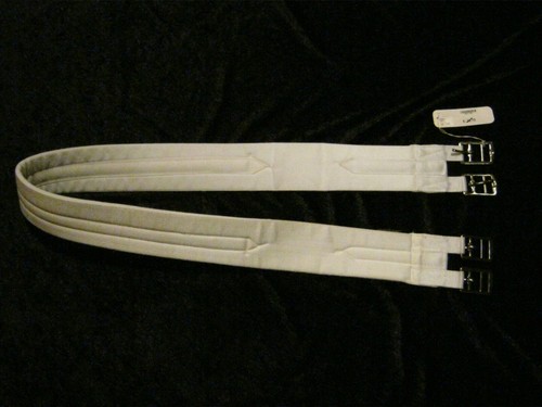 Neuer sattelgurt weiß 145cm - sattelgurt,