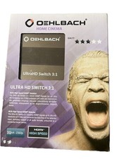 Oehlbach HDMI Switch 3:1, 4K UHD, Metallgehäuse, 24K vergoldete Anschlüsse, top!