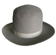 Edler Borsalino Alessandria Hut – Größe 7/56 cm – Top-Zustand grau