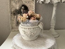 Shabby TischDekoration Vintage Rosen French Gesteck Ornament BrocanteLandhaus🥀