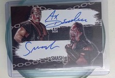 WWE WWF Sammelkarten Autogramm Von Demolition Ax Und Smash On Card Top Zustand