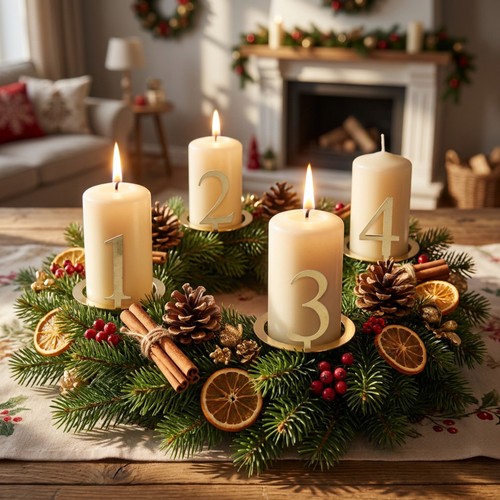 Adventskranz kerzenringe mit - adventskranz-kerzenringe,