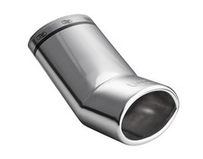 Auspuffblende für PEUGEOT 107 Endrohr Edelstahl oval Sportauspuff Blende